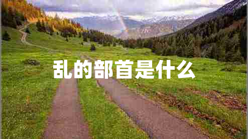 亂的部首是什么
