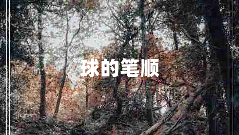 球的筆順
