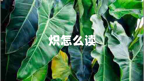 熾怎么讀