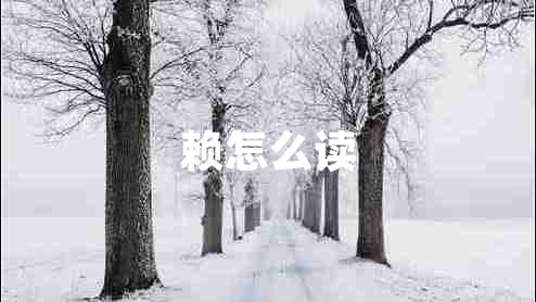 賴(lài)怎么讀