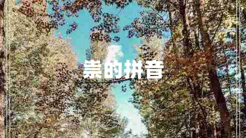 祟的拼音