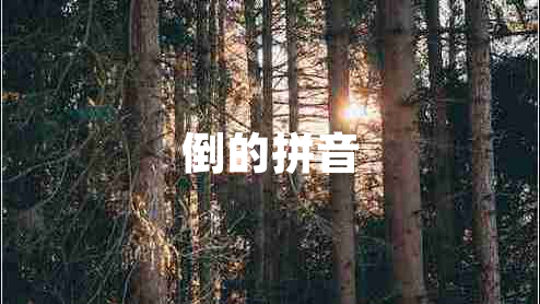倒的拼音