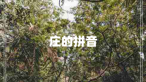 莊的拼音