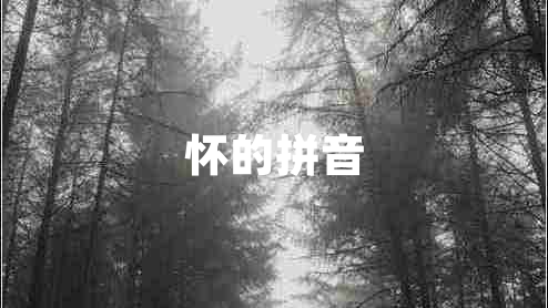 懷的拼音