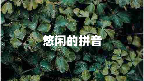 悠閑的拼音