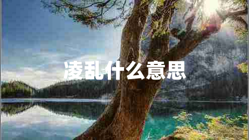 凌亂什么意思