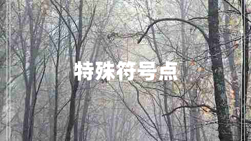 特殊符號點(diǎn)