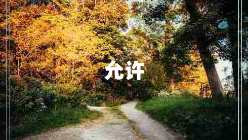 允許