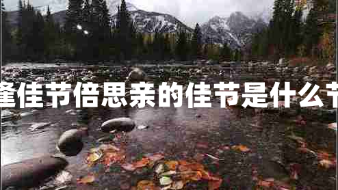 每逢佳節倍思親的佳節是什么節日
