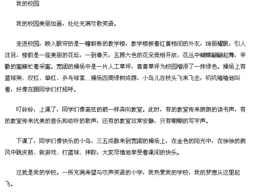 作文,四級,記事,校園