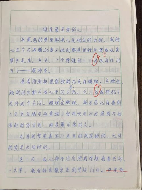 作文,描寫(xiě),老師,校園