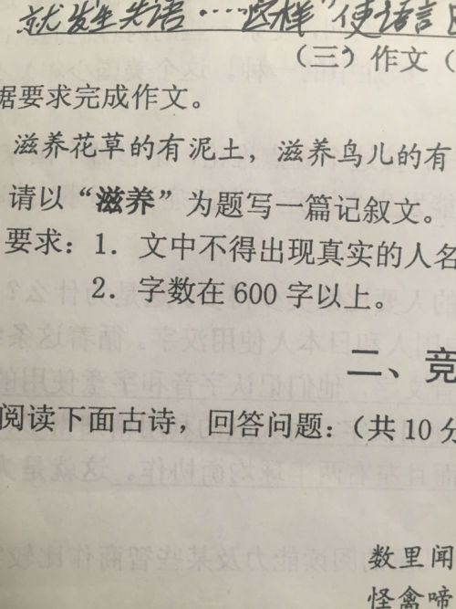 作文,秋天,初中,校園