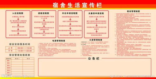 注意事項,宿舍,通知