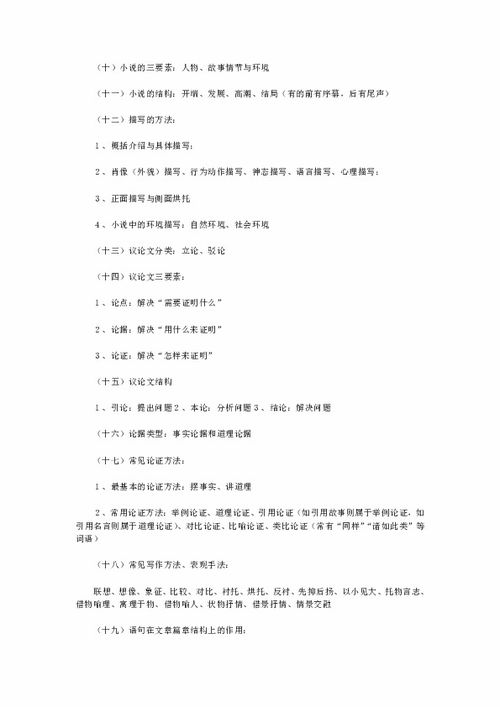 2019高考高中語(yǔ)文基礎知識匯總