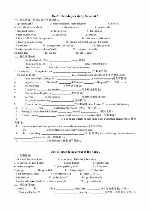 九年級英語(yǔ)第一單元知識點(diǎn)總結,九年級英語(yǔ)12單元知識點(diǎn)總結,九年級英語(yǔ)第四單元知識點(diǎn)