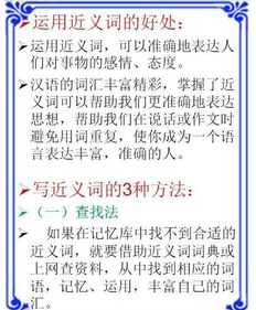 基礎知識同義詞