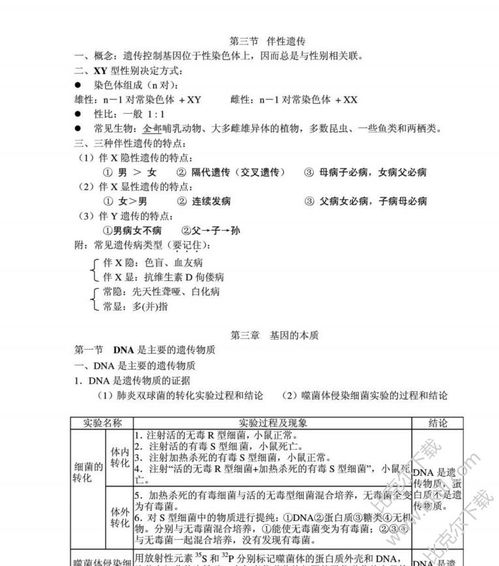 生物必修二基礎(chǔ)知識點(diǎn)總結(jié)