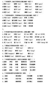 字音,字形,基礎知識,高中語(yǔ)文
