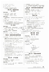 八級下冊物理基礎知識試題及答案