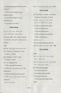 五級(jí)英語(yǔ)基礎(chǔ)知識(shí)競(jìng)賽試卷答案